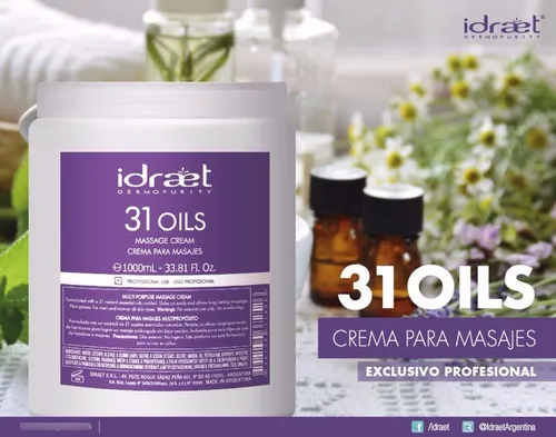 Crema Idraet X 1k Especifico P/a Masajistas Descontracturante 31oil - Imagen 2