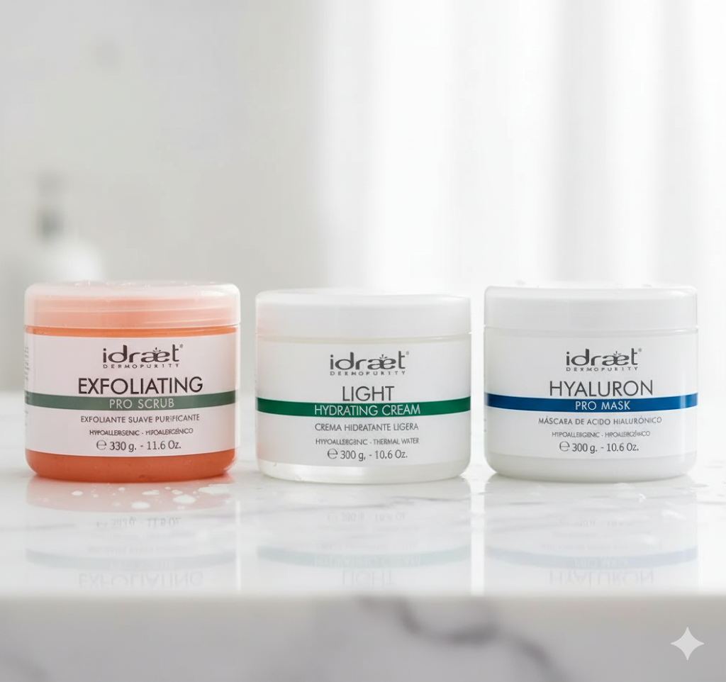 Promo Idraet Exfoliante, Mask Hyaluron, Hidratante Ligth. - Imagen 2